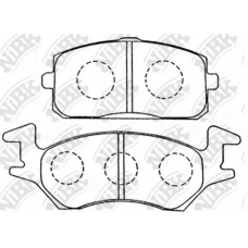 PN1134 NiBK Комплект тормозных колодок, дисковый тормоз