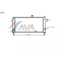 OL2054 AVA Радиатор, охлаждение двигателя