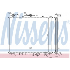 63002 NISSENS Радиатор, охлаждение двигателя