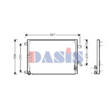 302150N AKS DASIS Конденсатор, кондиционер