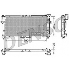 DRM44004 DENSO Радиатор, охлаждение двигателя