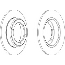 DDF060 FERODO Тормозной диск