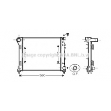 FTA2403 AVA Радиатор, охлаждение двигателя