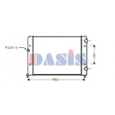 041900N AKS DASIS Радиатор, охлаждение двигателя