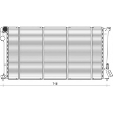 350213876000 MAGNETI MARELLI Радиатор, охлаждение двигателя