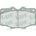 05P202 LPR Комплект тормозных колодок, дисковый тормоз