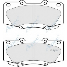 PAD1872 APEC Комплект тормозных колодок, дисковый тормоз