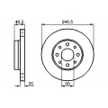 0 986 478 878 BOSCH Тормозной диск