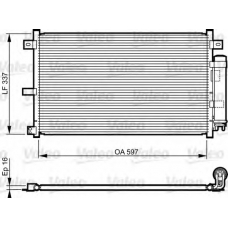 814227 VALEO Конденсатор, кондиционер