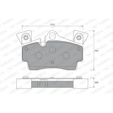 151-1751 WEEN Комплект тормозных колодок, дисковый тормоз