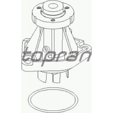 205 227 TOPRAN Водяной насос