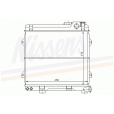 60639 NISSENS Радиатор, охлаждение двигателя
