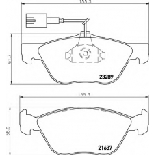 8DB 355 007-931 HELLA Комплект тормозных колодок, дисковый тормоз