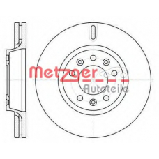 6110655 METZGER Тормозной диск
