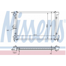 65163A NISSENS Радиатор, охлаждение двигателя