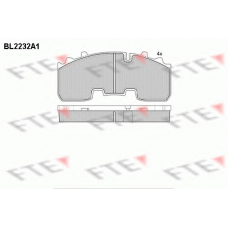 BL2232A1 FTE Комплект тормозных колодок, дисковый тормоз