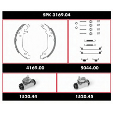 SPK 3169.04 ROADHOUSE Комплект тормозов, барабанный тормозной механизм