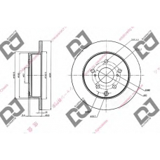 BD1428 DJ PARTS Тормозной диск