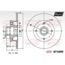 871009.6980 MAXTECH Тормозной диск