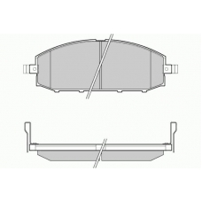 12-1007 E.T.F. Комплект тормозных колодок, дисковый тормоз
