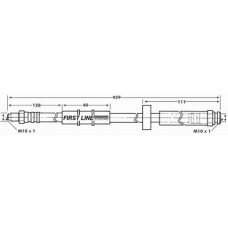 FBH6061 FIRST LINE Тормозной шланг