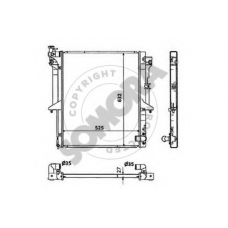 187140A SOMORA Радиатор, охлаждение двигателя