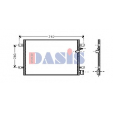 482301N AKS DASIS Конденсатор, кондиционер