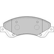 FD7272V NECTO Комплект тормозных колодок, дисковый тормоз