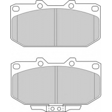 DBP330986 DURON Комплект тормозных колодок, дисковый тормоз