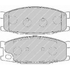 FSL1701 FERODO Комплект тормозных колодок, дисковый тормоз