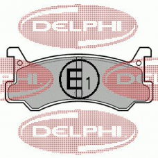 LP521 DELPHI Комплект тормозных колодок, дисковый тормоз