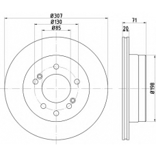 MDC2635 MINTEX Тормозной диск