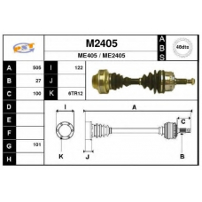 M2405 SNRA Приводной вал