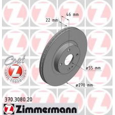 370.3080.20 ZIMMERMANN Тормозной диск