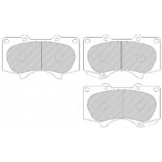 FDB1698 FERODO Комплект тормозных колодок, дисковый тормоз