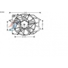 FD7509 AVA Вентилятор, охлаждение двигателя