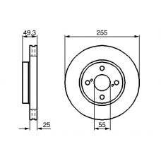 0 986 479 085 BOSCH Тормозной диск