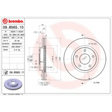 09.B565.10 BREMBO Тормозной диск