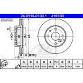24.0116-0130.1 ATE Тормозной диск