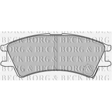 BBP1659 BORG & BECK Комплект тормозных колодок, дисковый тормоз