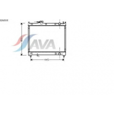 SZA2015 AVA Радиатор, охлаждение двигателя