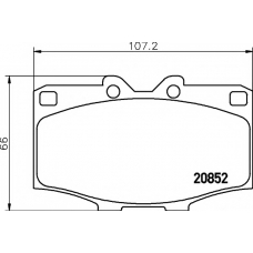 8DB 355 007-301 HELLA PAGID Комплект тормозных колодок, дисковый тормоз