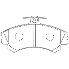 FP0837 FIT Комплект тормозных колодок, дисковый тормоз