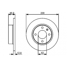 0 986 479 491 BOSCH Тормозной диск