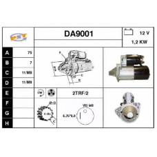 DA9001 SNRA Стартер