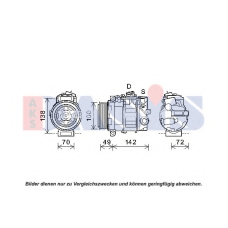 852711N AKS DASIS Компрессор, кондиционер