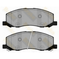 PA1779 BRAKE ENGINEERING Комплект тормозных колодок, дисковый тормоз