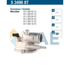 5349687 FAE Термостат, охлаждающая жидкость