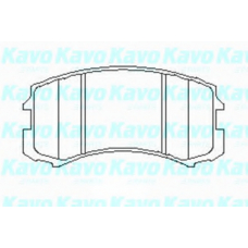 KBP-5537 KAVO PARTS Комплект тормозных колодок, дисковый тормоз
