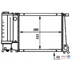 8MK 376 717-221 HELLA Радиатор, охлаждение двигателя